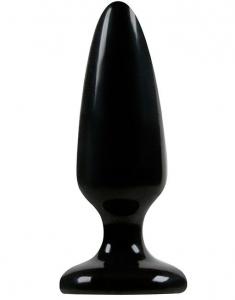 Средняя черная анальная пробка Jelly Rancher Pleasure Plug Medium - 12,7 см.